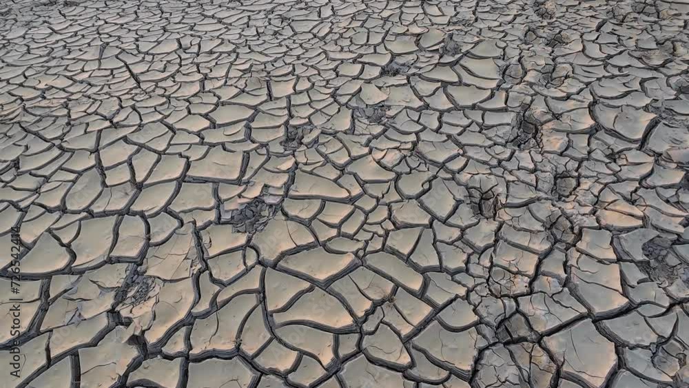Global warming, dry, cracked soil Global warming, dry, cracked soil