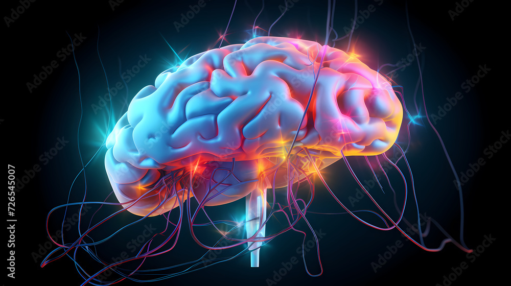 Abstract human brain or light bulb, creative PPT background Abstract human brain or light bulb, creative PPT background