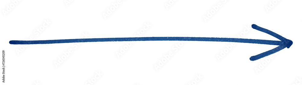 Blue arrows isolated on transparent background