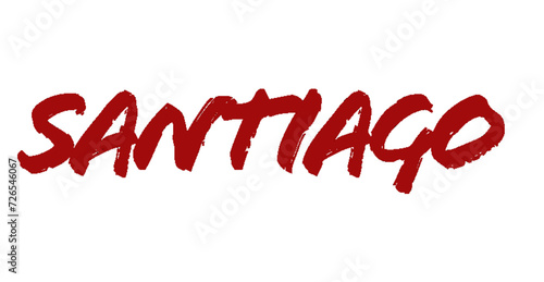 Santiago - red color - name written - ideal for websites,, presentations, greetings, banners, cards, books, t-shirt, sweatshirt, prints, cricut, silhouette, sublimation	
	
