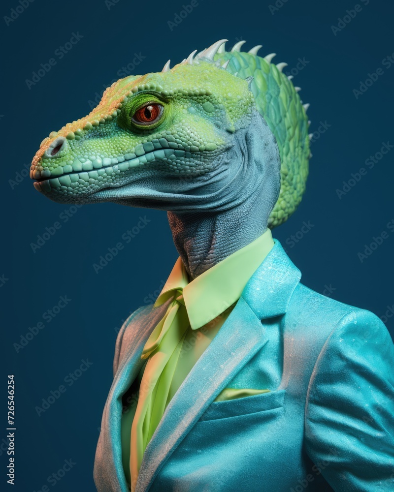 Reptiloid humanoid. Portrait of a lizard woman Reptiloid humanoid. Portrait of a lizard woman