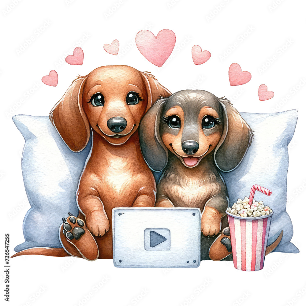 Dachshund Valentine Clipart | Cute Dog Illustrations for Love Cards
Romantic Dachshund Vector Art | Adorable Valentine's Day Graphics
Loveable Dachshund Puppy Clipart | Heartwarming Valentine's Design