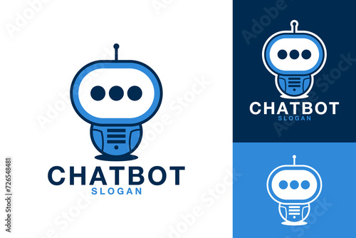 Chat Robot Talk Communication Logo Design