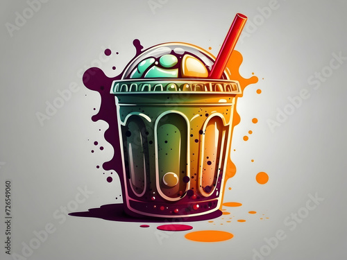 boba drink logo without writing