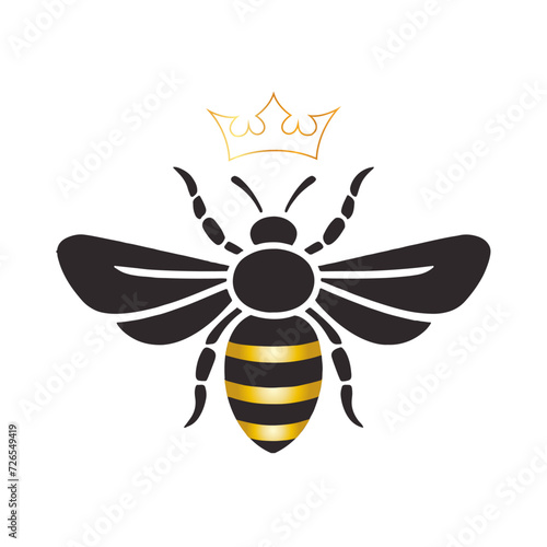 Queen bee logo vector
