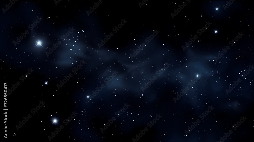 Fototapeta premium Gradient abstract stars background, starry night sky
