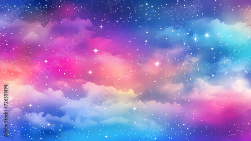 Gradient abstract stars background  starry night sky