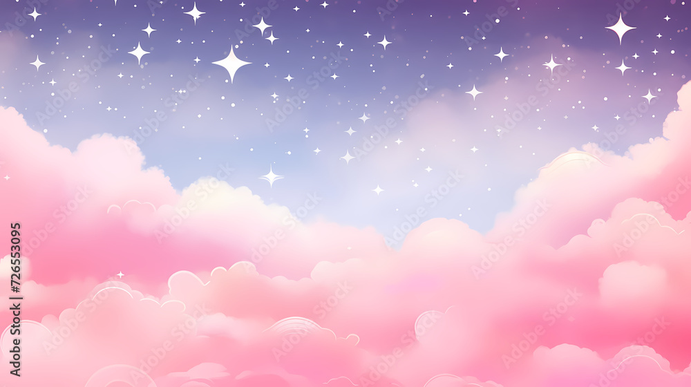 Fototapeta premium Gradient abstract stars background, starry night sky