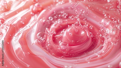 Product photo featuring close-up of raspberry rapture swirls. generative AI