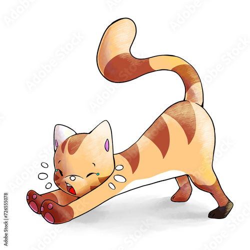 Illustration Haustier Katze Kinderbuch photo