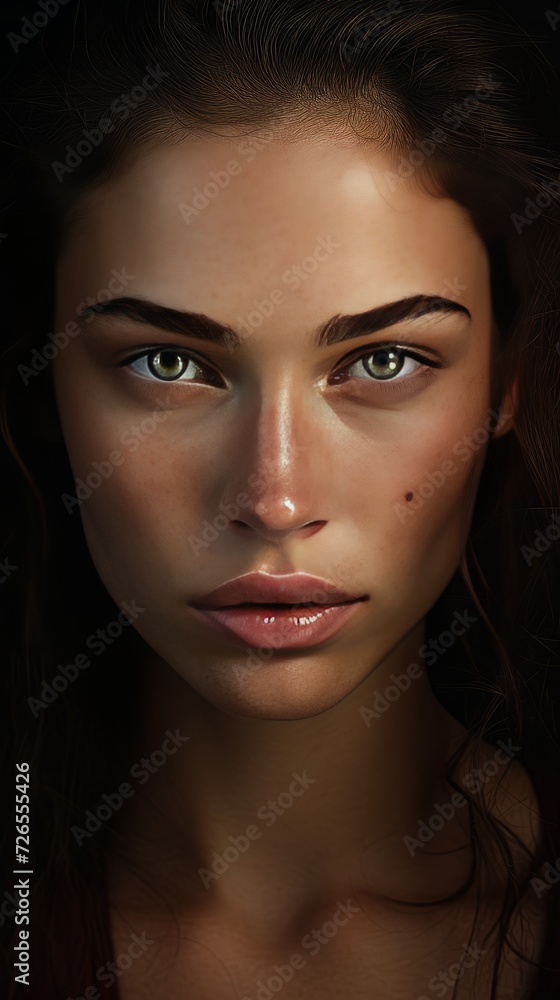 Fototapeta premium A face of a woman