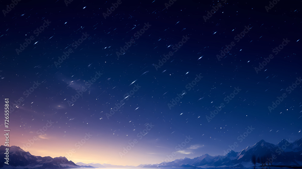 Fototapeta premium Sparkling starry night sky background