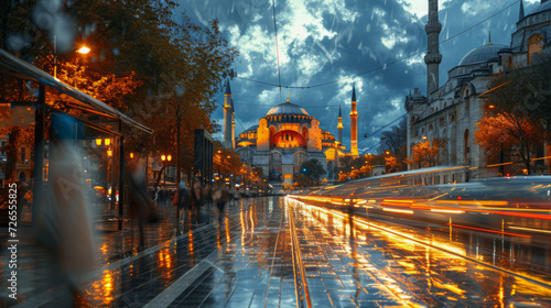 Hagia Sofia, Istanbul, blue hour, long exposure photo