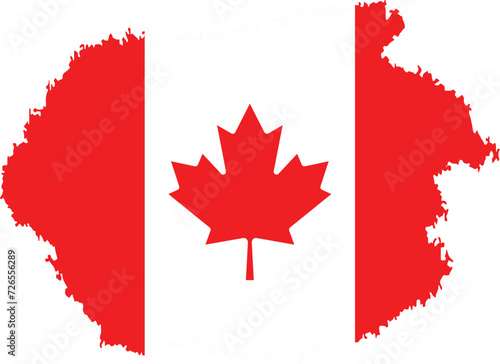 Canada Brush Flag, Brush strokes