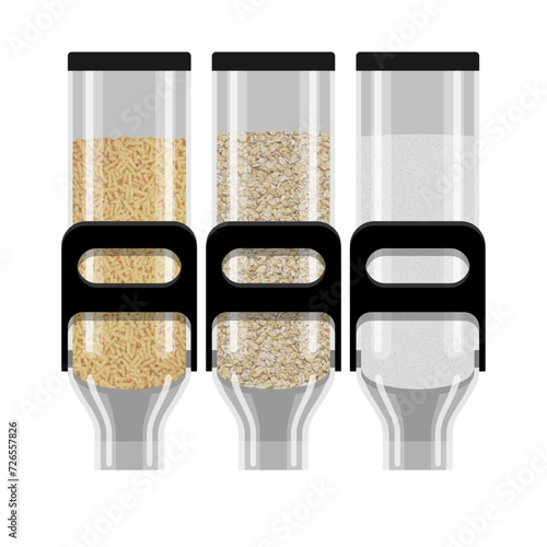 Gravity food dispenser bin for self-service