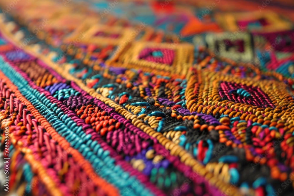 Vibrant AfricanPeruvian rug design Vibrant AfricanPeruvian rug design
