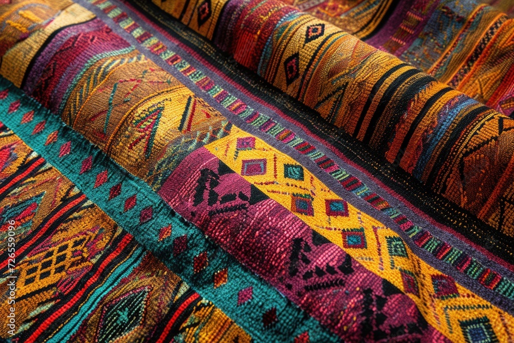 Vibrant AfricanPeruvian rug design Vibrant AfricanPeruvian rug design