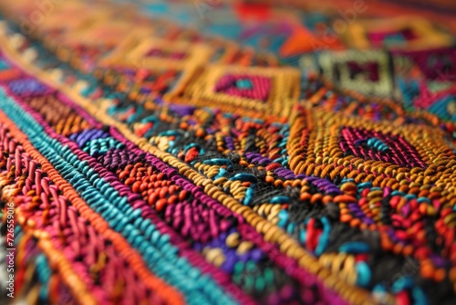 Vibrant AfricanPeruvian rug design
