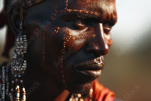 Maasai Tribe in Africa. photo