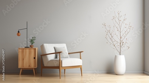 Modern Interior Decor with Minimalist Furniture, Ideal for Articles on Home Design or Real Estate Listings