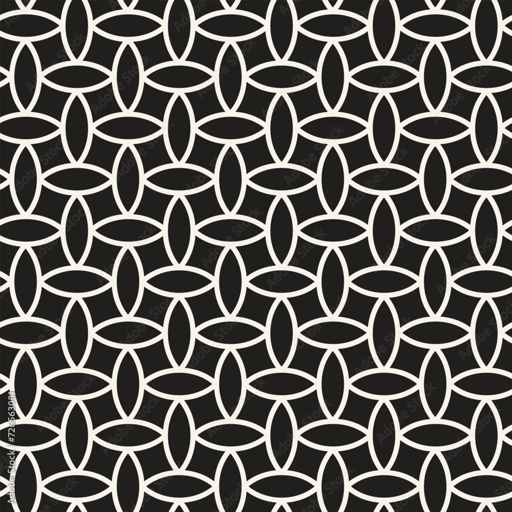Vector seamless pattern. Repeating geometric elements. Stylish monochrome background design. Vector seamless pattern. Repeating geometric elements. Stylish monochrome background design.