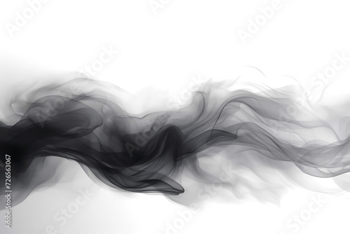 Abstract black and gray smoke g a soft cloudy on transparent png. photo