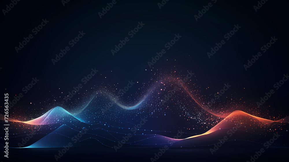 Abstract background of future network technology and network connections Abstract background of future network technology and network connections