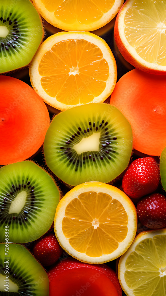 kiwi and orange background kiwi and orange background