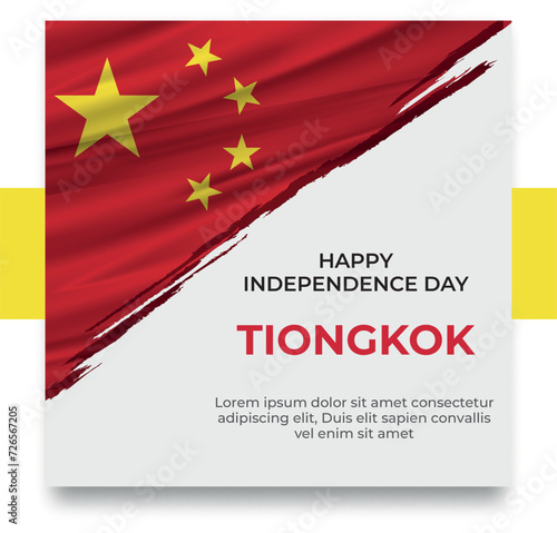 social media post templates with the theme of world countries' independence day