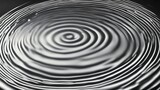 black and white swirl A doodle circle water texture design, showing the harmony and the balance of water.  