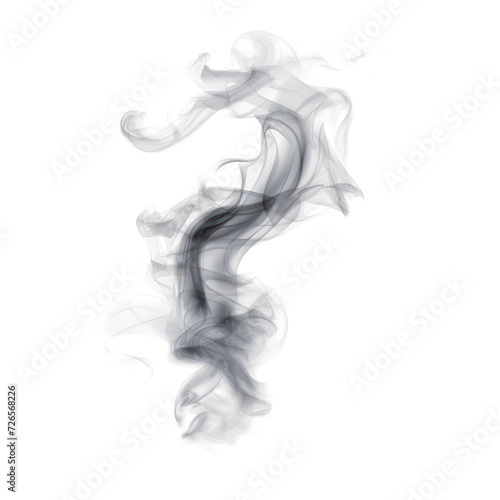 Abstract black and gray smoke g a soft cloudy on transparent png.
