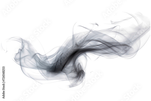 Abstract black and gray smoke g a soft cloudy on transparent png. 