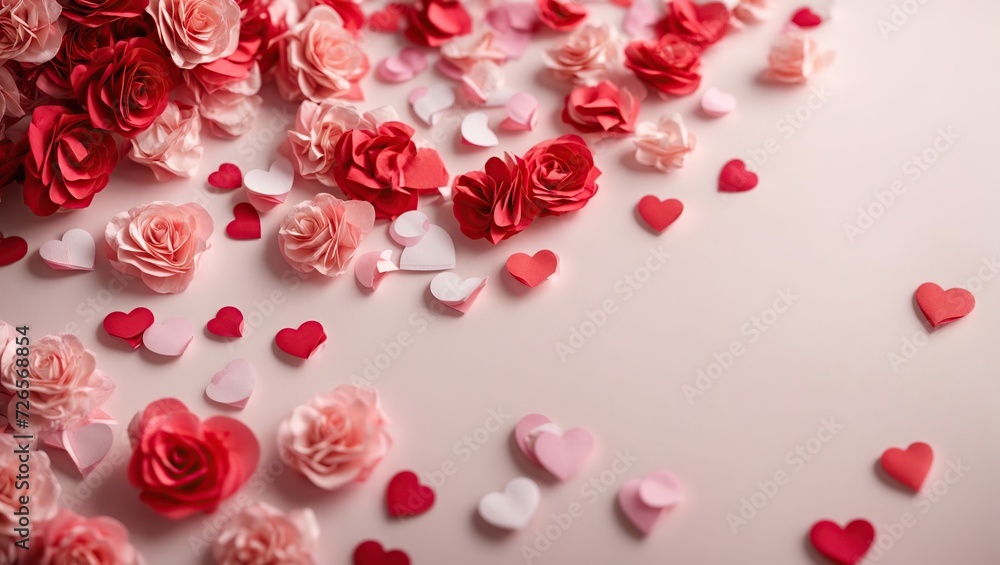 Bright floral Hearts paper Valentines day art background wallpaper for Love gift package Bright floral Hearts paper Valentines day art background wallpaper for Love gift package