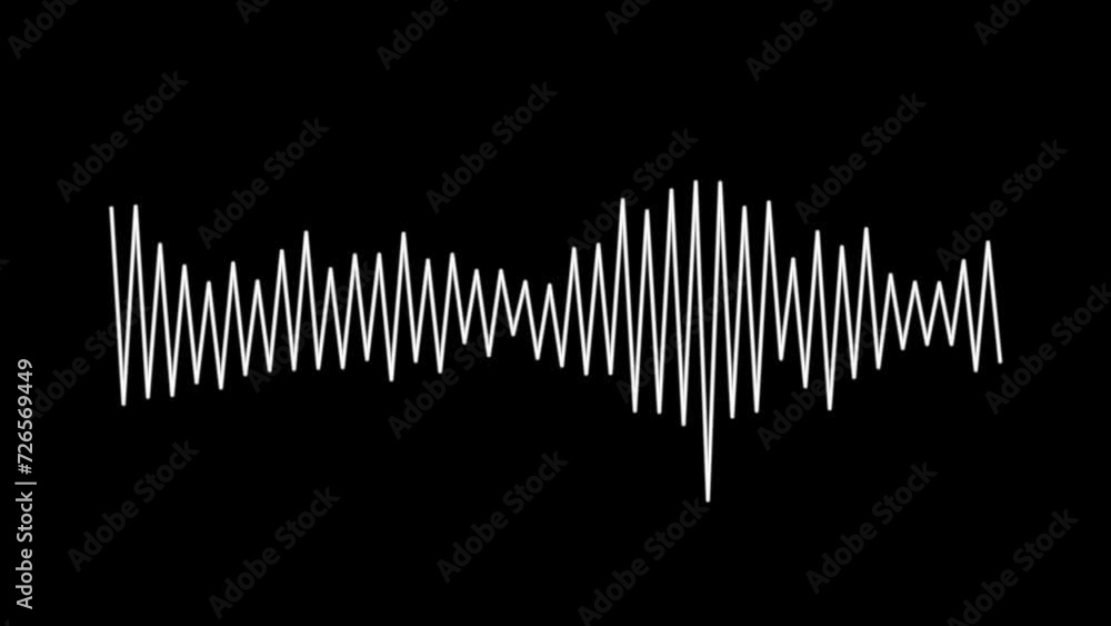 Digital sound waves on black background Digital sound waves on black background