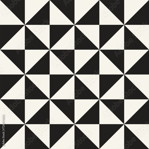 Wallpaper Mural Vector seamless pattern. Repeating geometric elements. Stylish monochrome background design. Torontodigital.ca