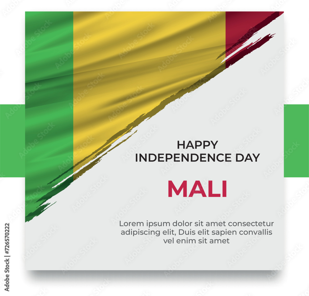 Obraz premium social media post templates with the theme of world countries' independence day