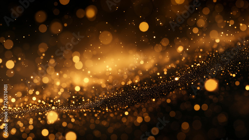 Starry Night: Unfocused Golden Particles in the Dark