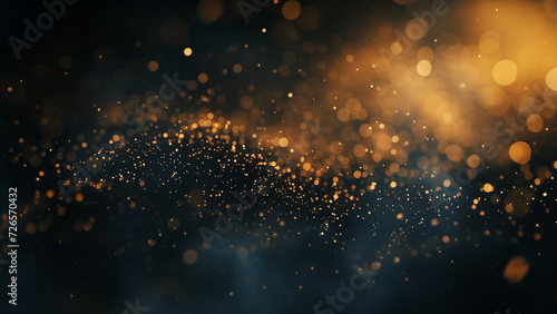 Starry Night  Unfocused Golden Particles in the Dark