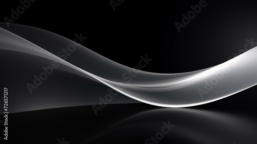 abstract black, white wave smooth background.