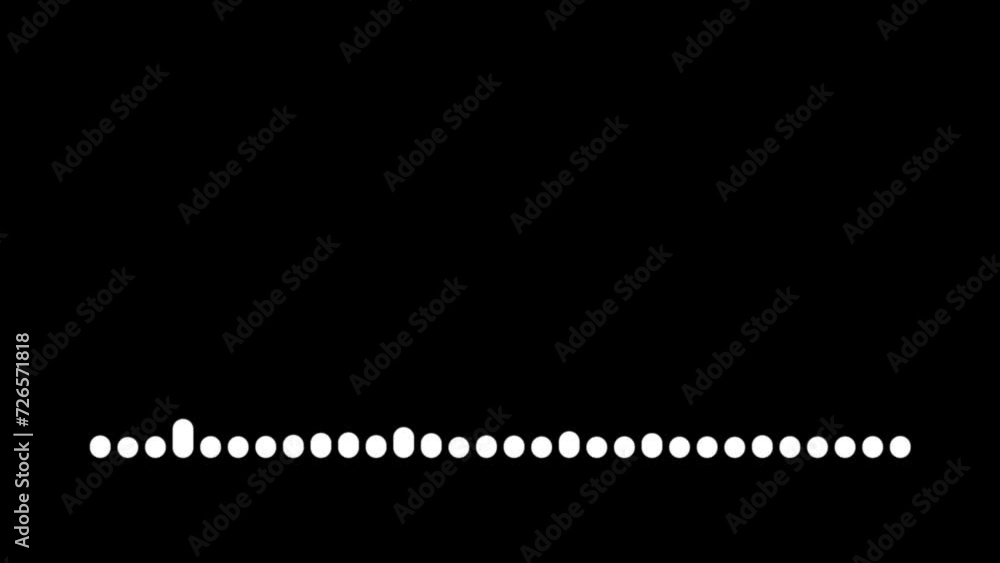 Digital sound waves on black background Digital sound waves on black background