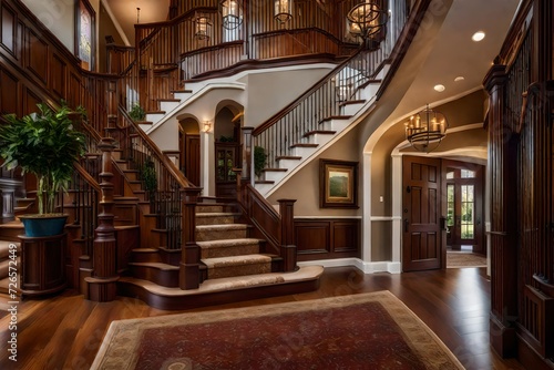 interior of a house stairs