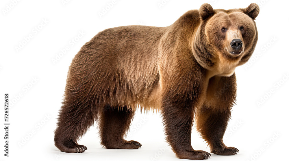 Grizzly Bear isolated on white background Grizzly Bear isolated on white background