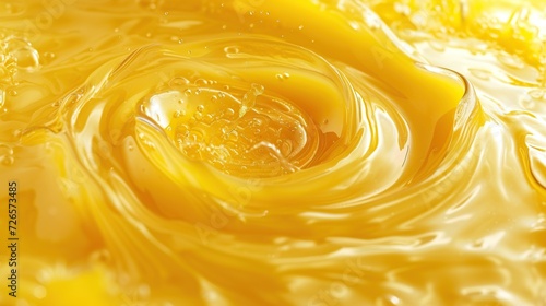 Melted cheese swirls captured in close-up for product photo. generative AI