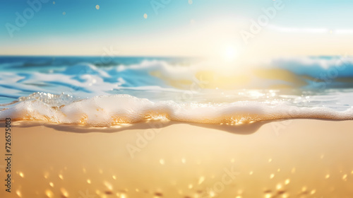 Abstract beautiful beach background with crystal clear water © xuan