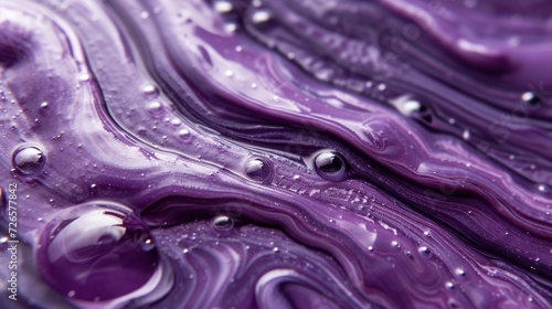 Grape groove smoothie swirls in close-up for product photo. Generative AI