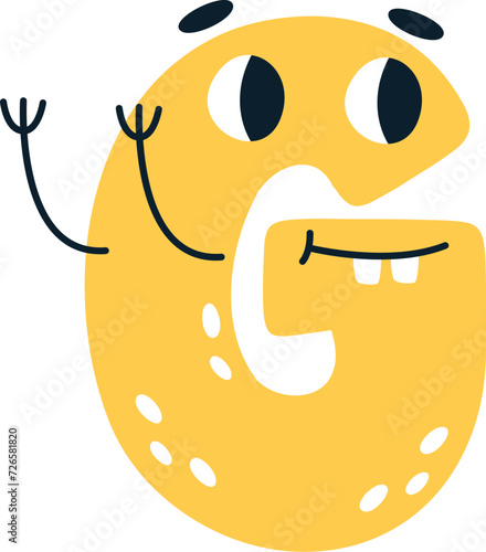 G Letter Funny Children Alphabet