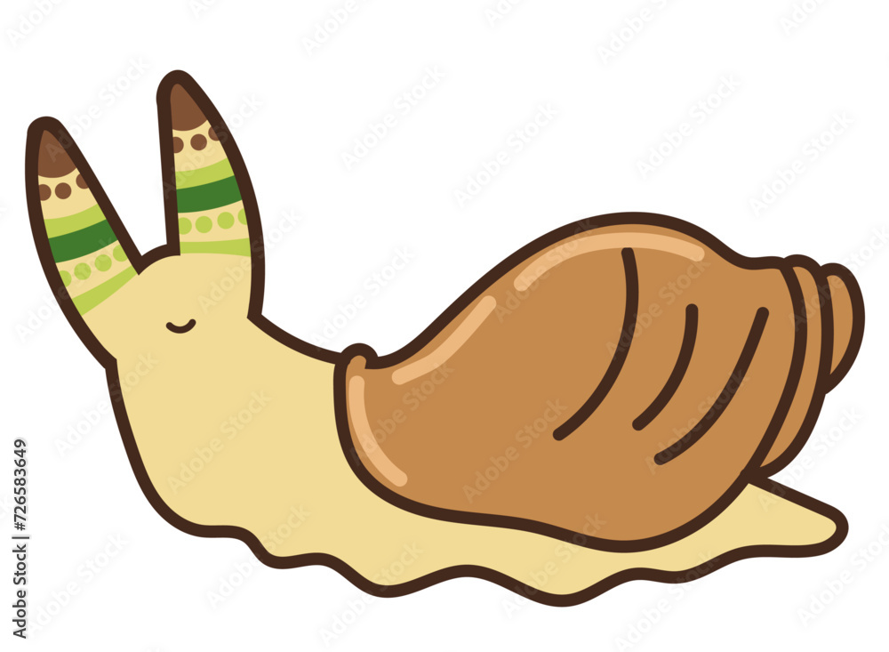 ロイコクロリディウムに寄生されたカタツムリ Adobe Stock