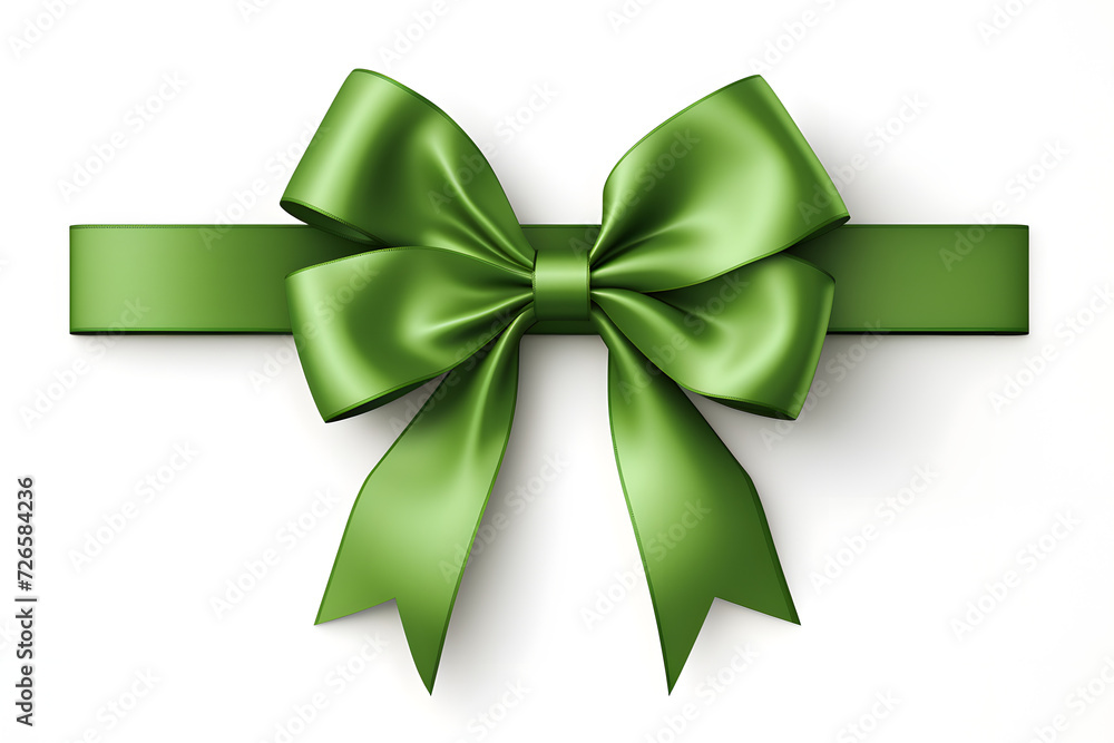 green ribbon bow green ribbon bow