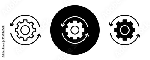 Recovery outline icon collection or set. Recovery Thin vector line art