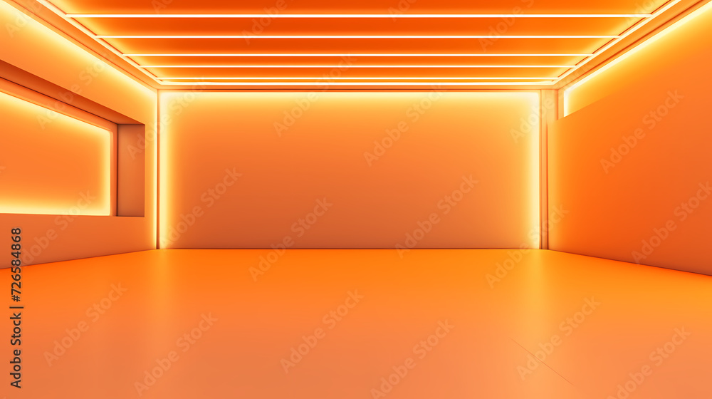3D space, light shining from above, empty room 3D space, light shining from above, empty room
